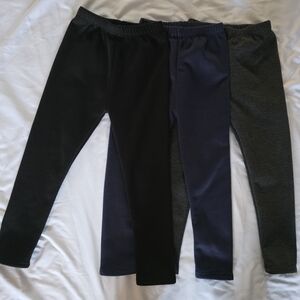 Kids' Black, Navy, and Gray Leggings NWOT